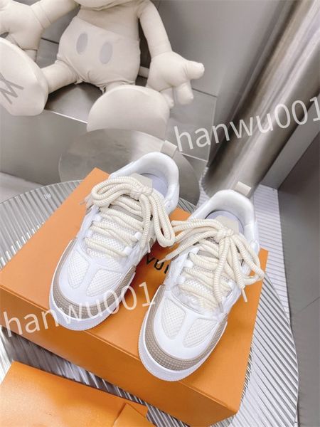 

new designer men causal shoes fashion womans leather lace up platform sole sneakers white black men women luxurys