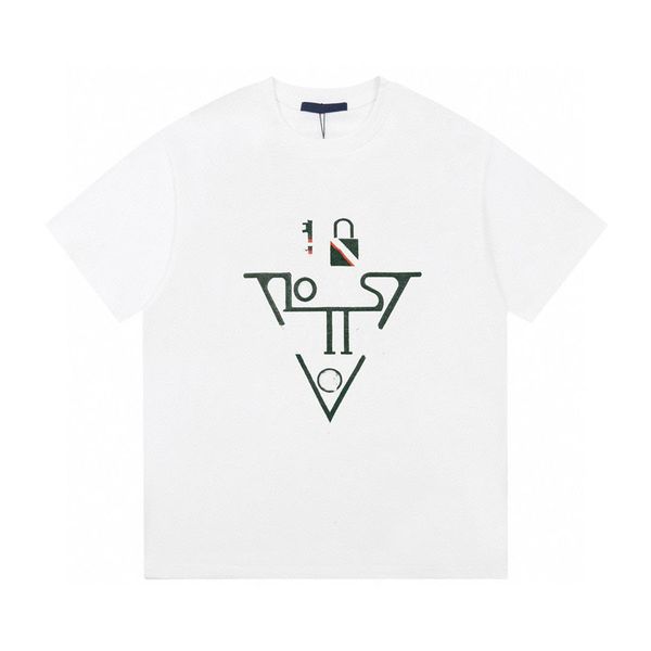 

2023 luxury t-shirt designer men's t-shirt cotton short summer fashion casual with brand letter high-quality designer t-shirt, White;black