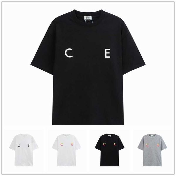 

2023 new mens womens t shirt casual summer trend tees letters print classic short sleeves tshirt luxury print in cotton clothingr4nb, White;black