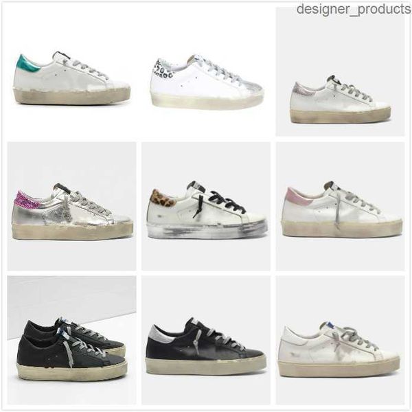 

italy hi star sneakers platform sole casual shoes luxury classic white do-old dirty designer fashion leopard tail man women shoe, Black