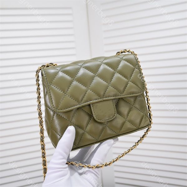 

designer bag luxury channel brand 22k shoulder bag handbag leather chain crossbody bag metal logo bag commuter bag for women satchel bag sil