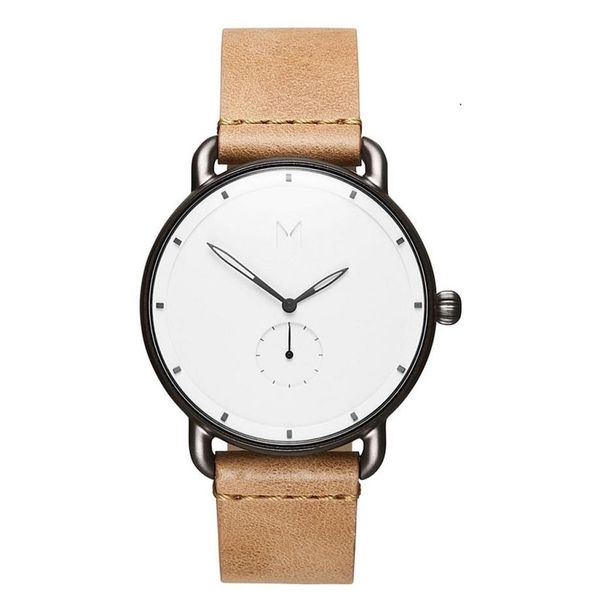 

2021 new brand mv sport quartz watch lovers watches women men dress watches leather dress wristwatches fashion casual watches230n, Slivery;brown
