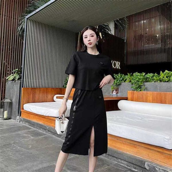 

20% off family spring/summer new casual triangle short sleeve+half skirt set, White