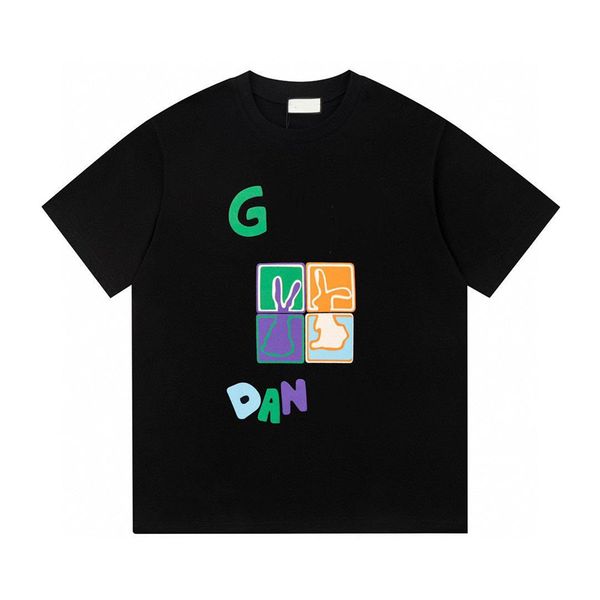 

2023 luxury t-shirt designer men's t-shirt cotton short summer fashion casual with brand letter high-quality designer t-shirt a7, White;black