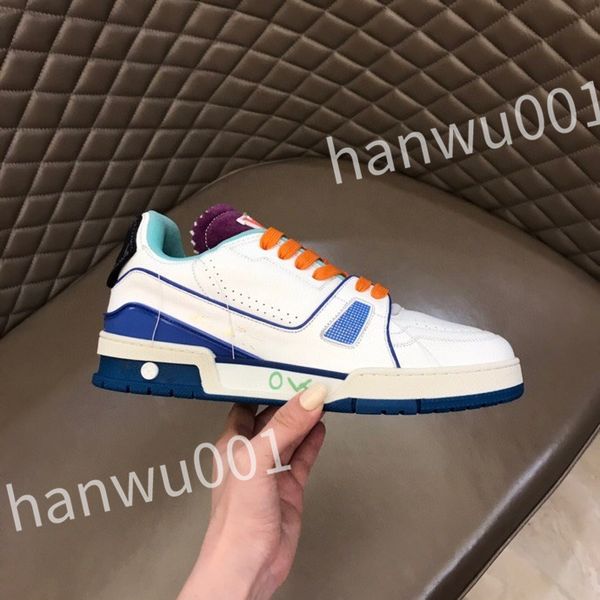 

designer mens causal shoes fashion womans leather lace up platform sole sneakers white black men women luxury
