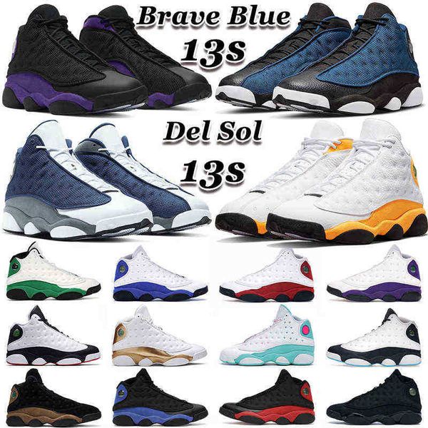 

jumpman 13 men basketball shoes 13s brave blue del sol court purple obsidian red flint hyper royal lucky green starfish chicago mens women