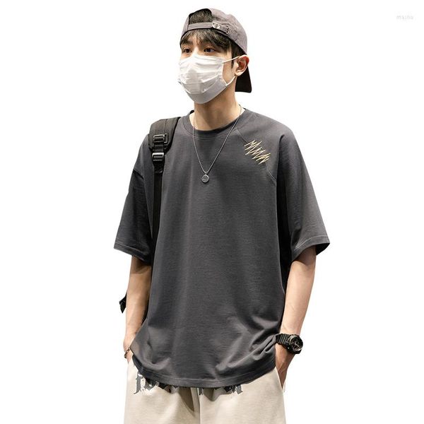 

men's t shirts hip hop t-shirt loose sports streetwear fashion oversized 3xl shirt black white 2023 summer short sleeves tees tshirt hh, White;black