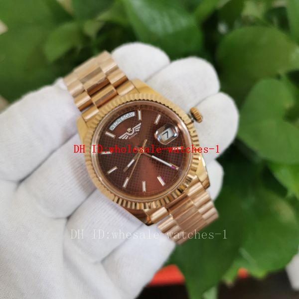 

wholesale 21 style bpf maker mens watch 40mm 228235 228236 228238 rose gold dial watches sapphire glass 2813 automatic mechanical movement 1, Slivery;brown