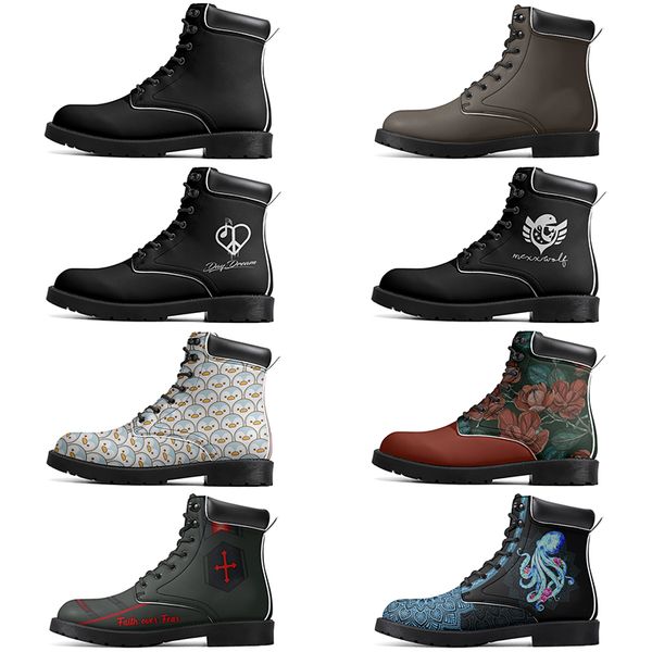 

DIY Classic Boots Non-slip autumn winter for men women outdoor Versatile comfortable fashion Elevated Casual Customized Boots 3058