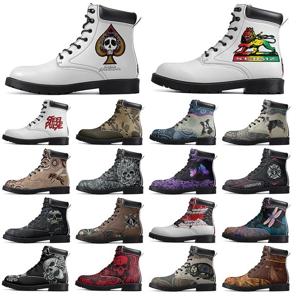 

Diy Fashionable Versatile Outdoor Boots Non-slip Winter Comfortable Casual Customized Elevated Classsic Light Sienna Totem Boots