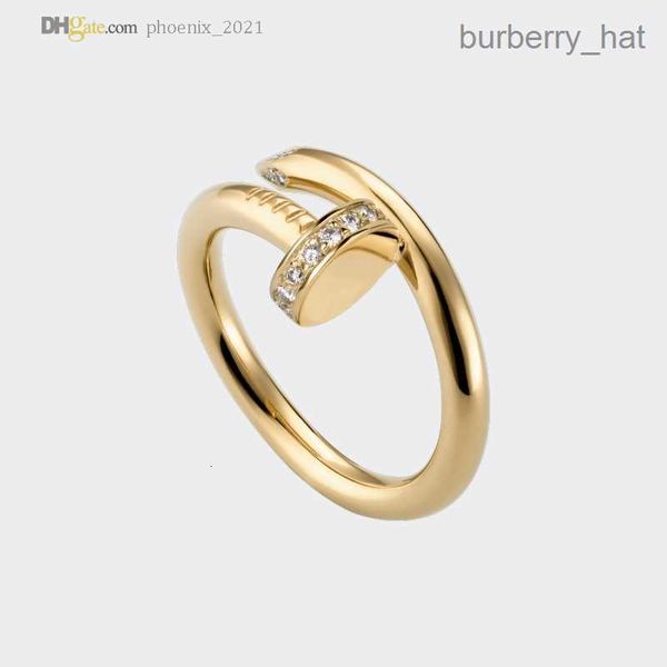 

nail ring designer ring for women/men carti rings diamond gold band luxury jewelry accessories titanium steel gold-plated never fade not all, Silver