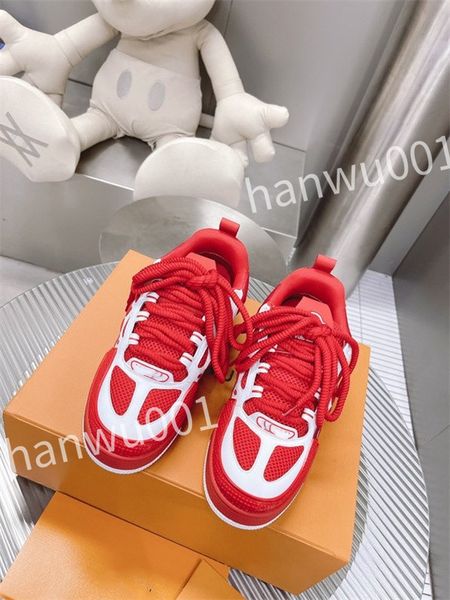 

designer men causal shoes fashion womans leather lace up platform sole sneakers white black men women luxurys