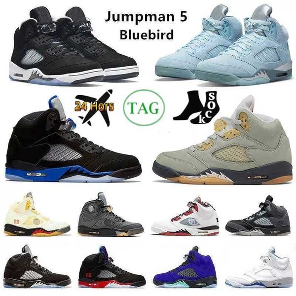 

og5 bluebird 5s men boys basketball shoes sneakers zapatos baloncesto trainers chaussures oreo racer blue raging bull sail black metallic