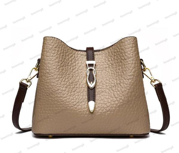 

designer's women's bag 2023 new trendy and fashionable bucket wrap head layer cowhide one shoulder crossbody handbag