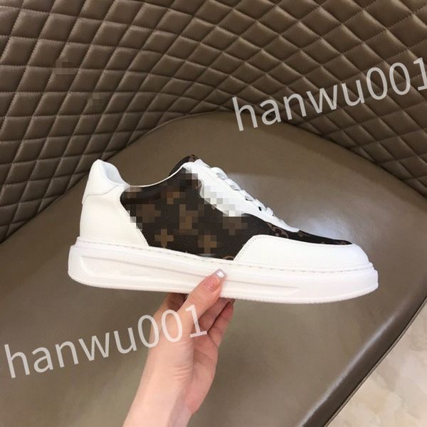 

2023 new designer men causal shoes fashion womans leather lace up platform sole sneakers white black mens womens luxury