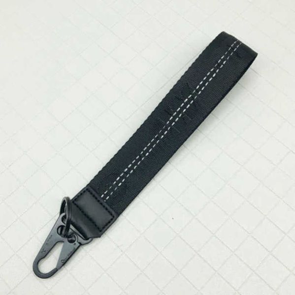 

fashion luxury keychains offer white brand key rings clear rubber keys ring men women canvas keychain embroidery letters pendant belt 3.5x25, Slivery;golden