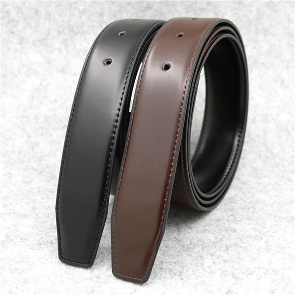

3.8cm men women belt womens genuine leather black and white color bronze big buckle designers man belts for mens gift g35, Black;brown