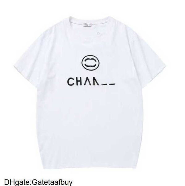

classics luxury women's t shirt ch brand tees men t-shirt designer paris trendy letter print couple short sleeve summer t-shirts round, White