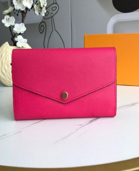 

2021 fashion flowers designer wallets luxurys men women leather bags classic letters key coin purse original box plai6122275, Red;black