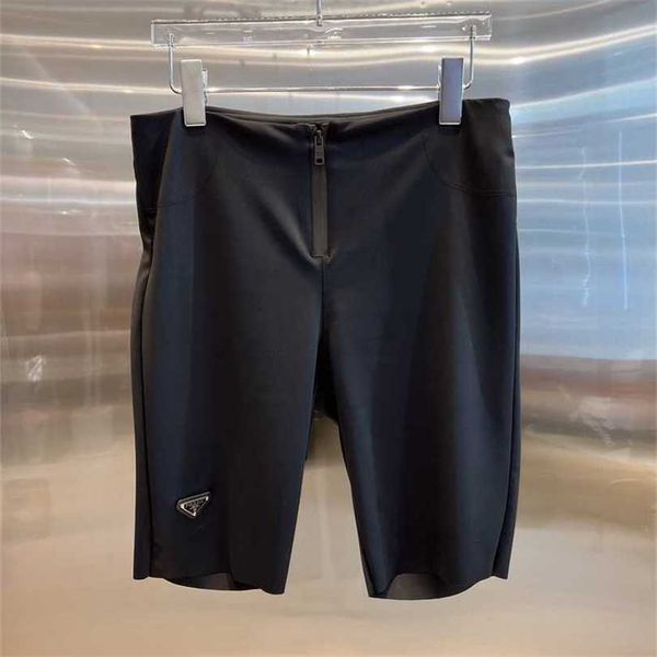 

22% off family spring/summer new classic triangle decorative cycling pants fashionable versatile and slim, Black;white