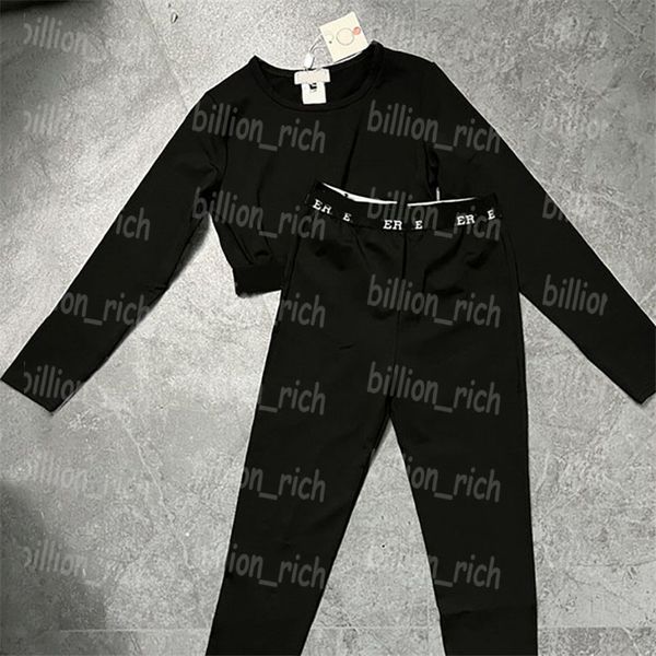 

luxury womens tracksuits designer black sports padded long sleeve leggings sports jogging running vintage yoga outfit set