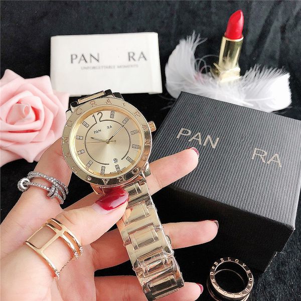 

luxury brand design 14k gold zircon calendar dial party watch, Slivery;black