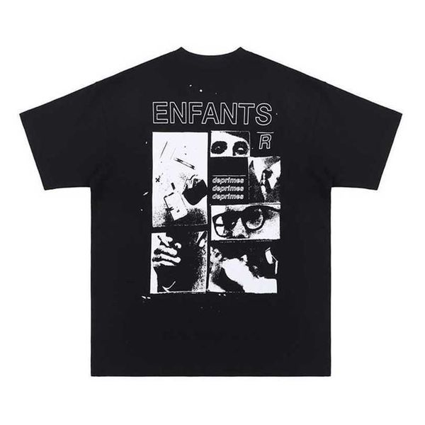

22% off american hip-hop trendsetter fashion short sleeved tee street loose fun negative p print t-shirt for men, White;black