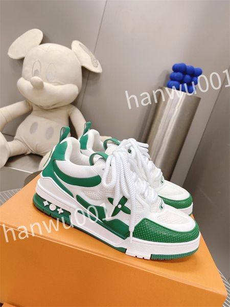

2023 new designer men causal shoes fashion womans leather lace up platform sole sneakers white black men women luxurys