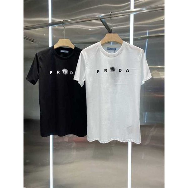 

24% off family spring/summer new lazy leisure simple front and back letter printing slim neutral short sleeve t-shirt for women, White