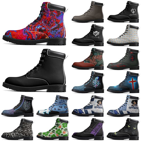 

DIY Classic Boots Non-slip autumn winter for cartoon outdoor Versatile comfortable fashion Elevated Casual Customized Boots 9225