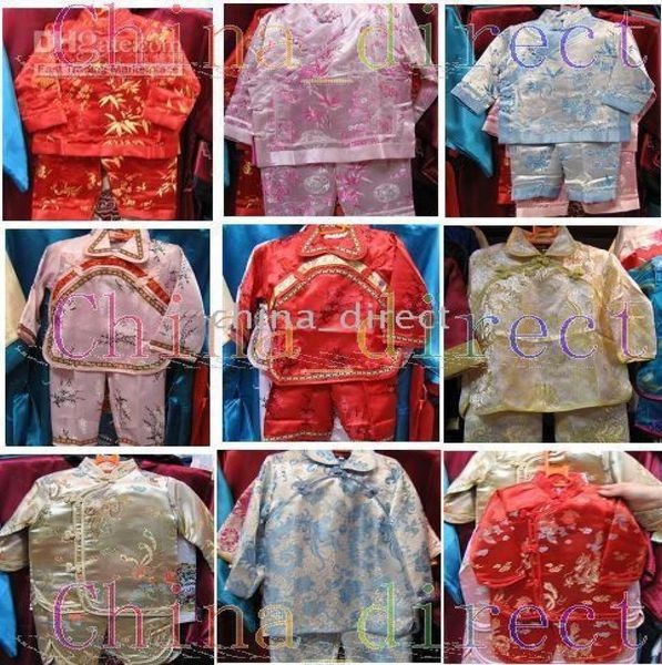 

chinese rayon silk ls set suits pajamas pant 10 setslot2101629, White