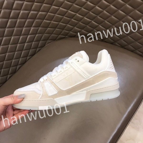 

new r men causal shoes fashion woman leather lace up platform sole sneakers white black mens womens luxury