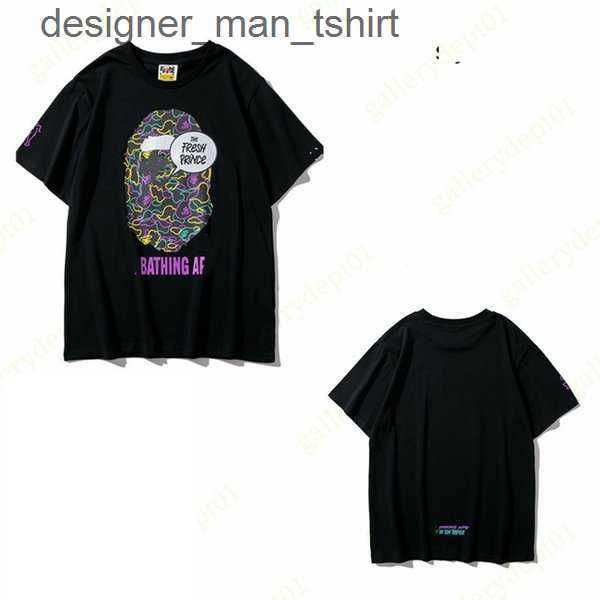 

mens designer t shirts side double sided camouflage shark tshirts clothes graphic tee colorful printt-shirt cashew lightning luminous cotton, White;black