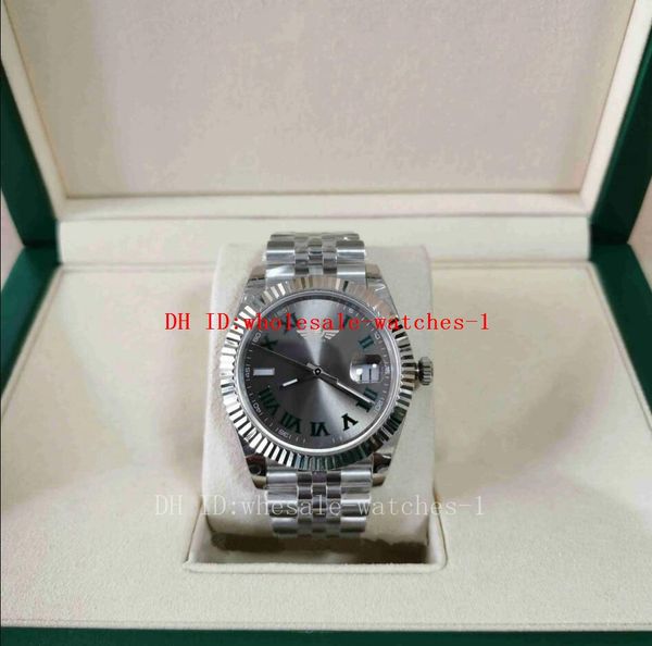 

wholesale 18 style mens watch bpf maker 41mm 126334 126333 m126334-0022 dark grey dial watches sapphire glass 2813 automatic mechanical18k m, Slivery;brown