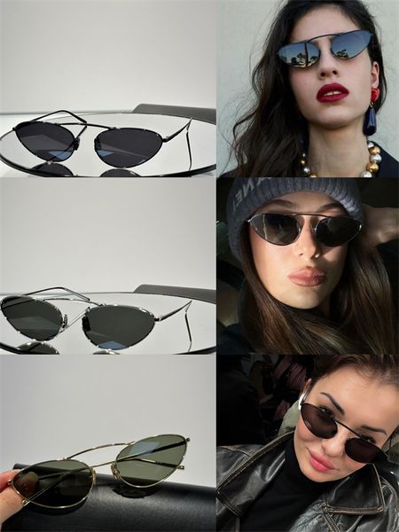 

designer sunglasses for men and women summer sl538 style retro oval full frame uv400 fashion sunglasses have case, White;black