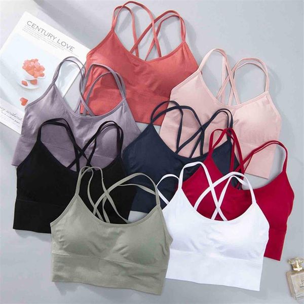 

sports bra without underwire women's tube female underwear girls bralette yoga seamless bras for women camisoles & tanks2939, Black;white