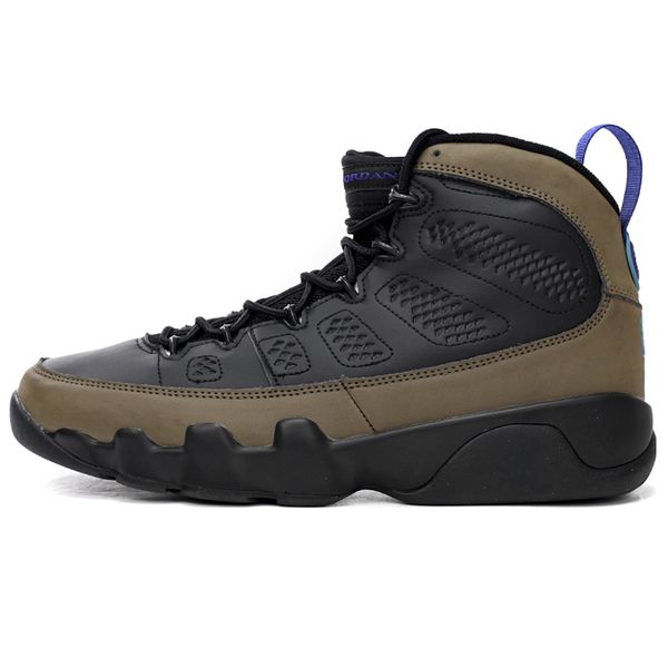 

men basketball shoes 9s olive concord jumpman 9 black brown bright blue and aqua anthracite mens trainers sports sneakers air-express size 7