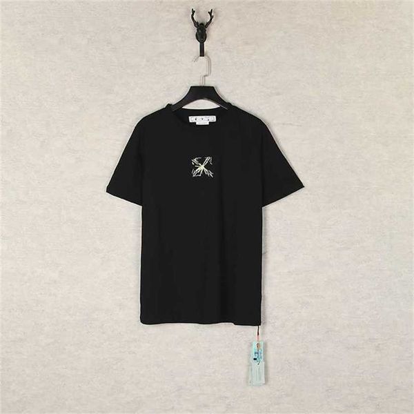 

22% off summer new letter printed short sleeve t-shirt batch, White;black
