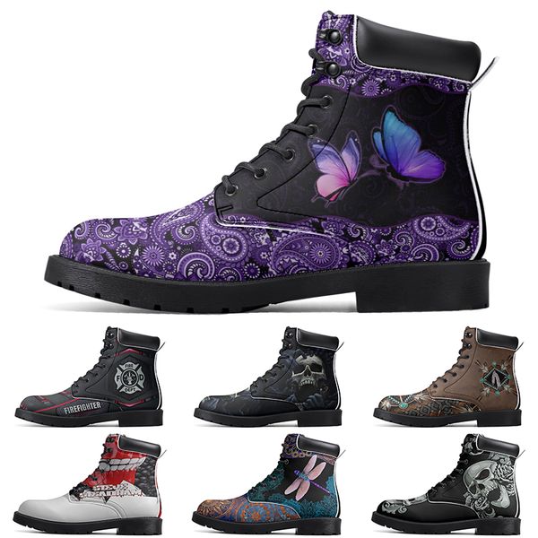 

Diy Fashionable Versatile Outdoor Boots Non-slip Winter Comfortable Casual Customized Elevated Classsic Pink Boots