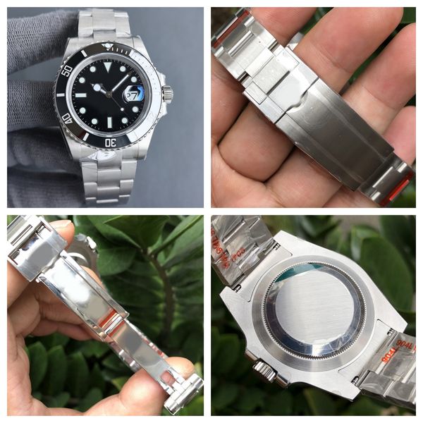 

Classic Men's Watch 40mm 904L Stainless Steel Band Black Dial Watch Luminous Sapphire Waterproof Watch Montre de Luxe Jason 007 Watch