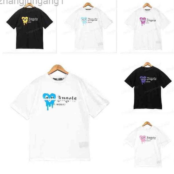 

designer t shirt brand love design angel t shirts clothing spray letter short sve spring summer men and women tee new, White;black
