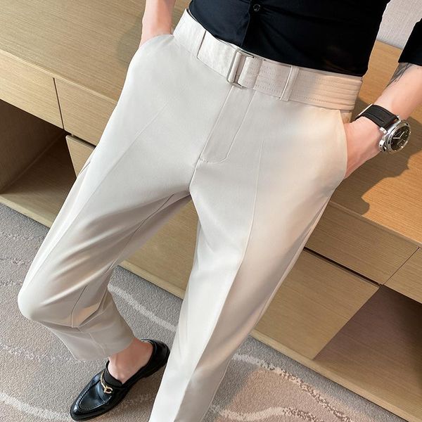 

blazers 2022 brand clothing men spring leisure blazer pants/male summer leisure fashion business trousers plus size 2836, White;black