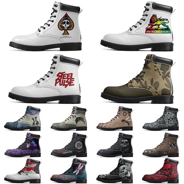 

Diy Fashionable Versatile Outdoor Boots Non-slip Winter Comfortable Casual Customized Elevated Classsic LightSalmon Boots