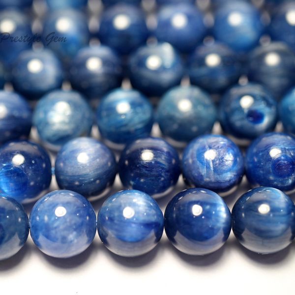 

other meihan wholesale 1 strand a 6mm 8mm 10mm blue kyanite smooth round stone beads for jewelry diy making 230422