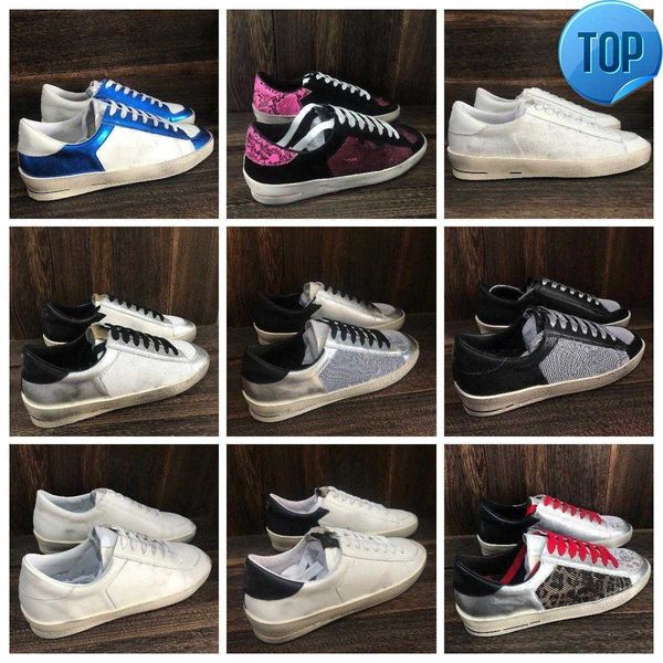 

fashion 2023 stardan goldens#gooseitys sneakers with box casual new release sneakers italy brand shoes women sequin classic white doo, Black