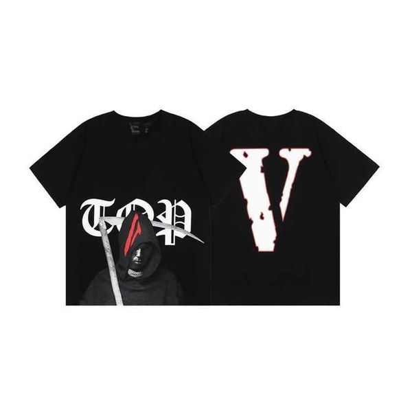 

22% off street fashion portrait hip hop v-letter printing youth short sleeve couple t-shirt lining, White;black