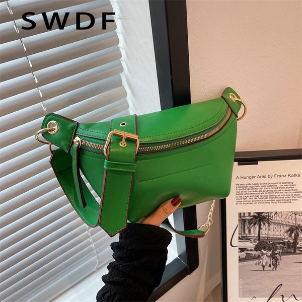 

waist bags luxury brand waist bag women leather fanny pack female fashion chest bags belt bag women's shoulder crossbody bags 230422