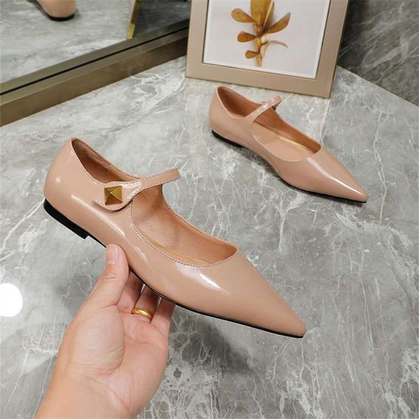 

dress shoes 2023 valentinoity fashion women's high heels business work wedding party travel casual flats 05-022, Black