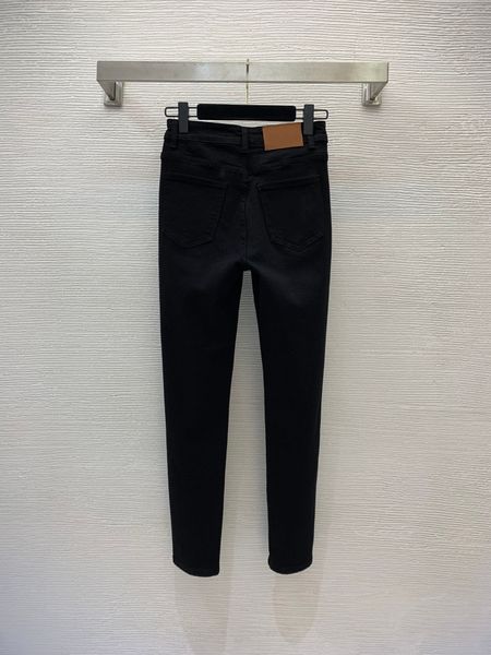 

women's jean's highend custom jeans high stretch embroidery slim fit female's skinny legged pant g22090729 230422, Blue