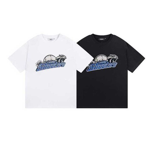 

24% off trendy trapstar cartoon printing short sleeve simple letter men's and women's pure cotton casual t-shirt summer, White;black